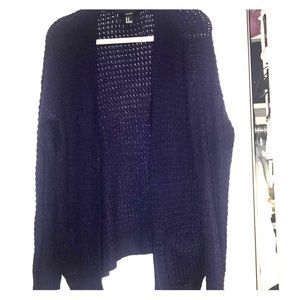Forever 21 Knit Navy Blue Cardigan